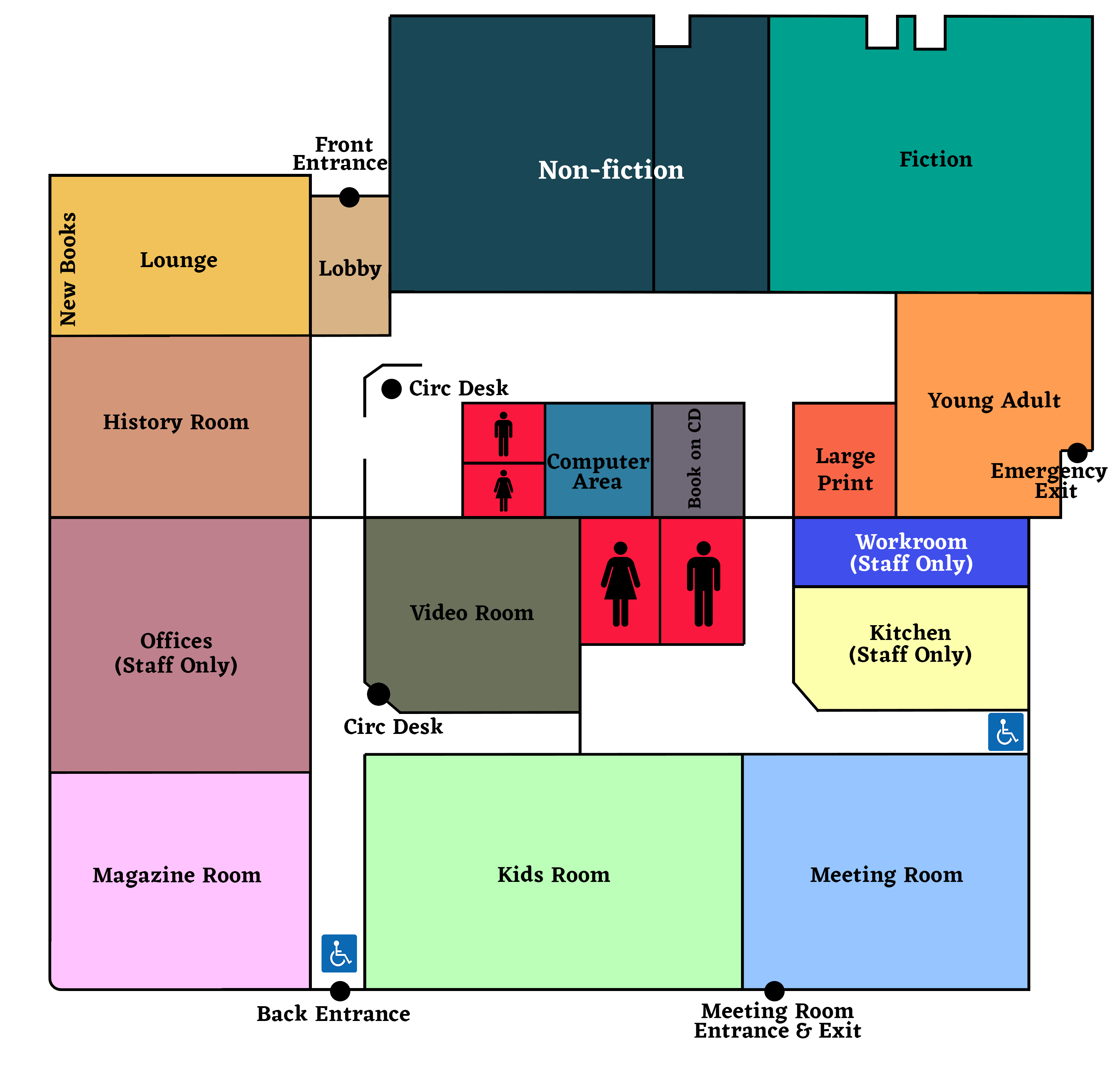 library floor plan